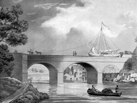 1795 Barton Aquaduct on the Duke of Bridgewater's canal