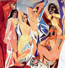 Picasso cubist painting of women