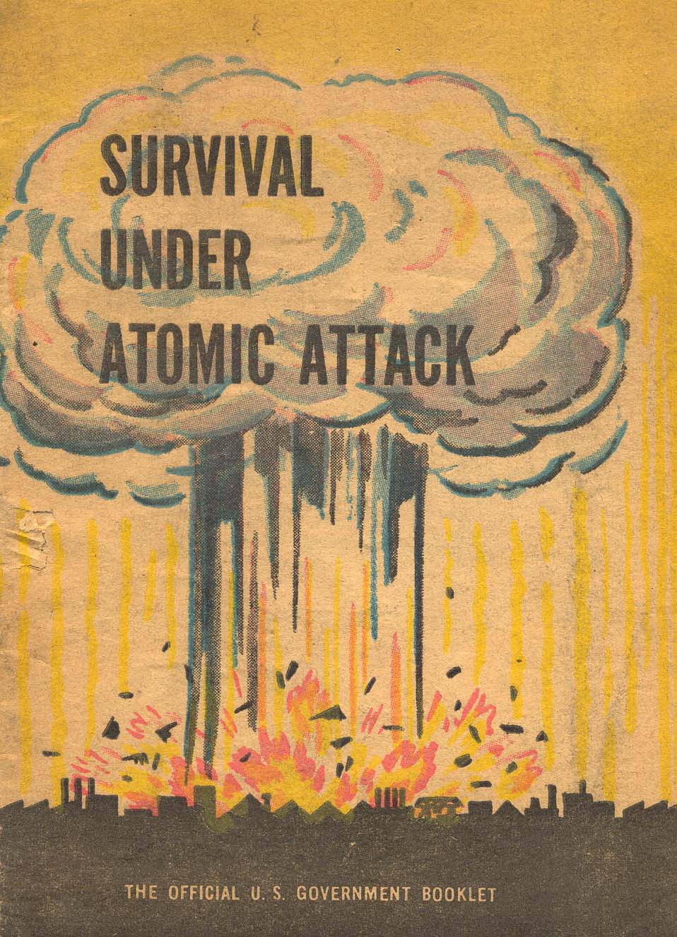 1950s pamphlet for the public on how to survive an atom
          bomb
