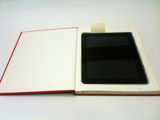 ipad holder made from a book