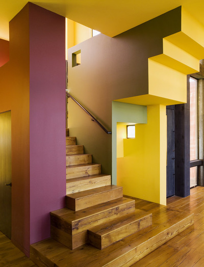 postmodern interior design: staircase