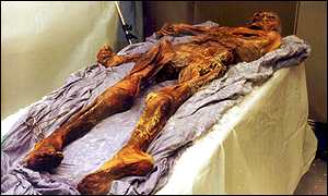 mummy of stone age man
