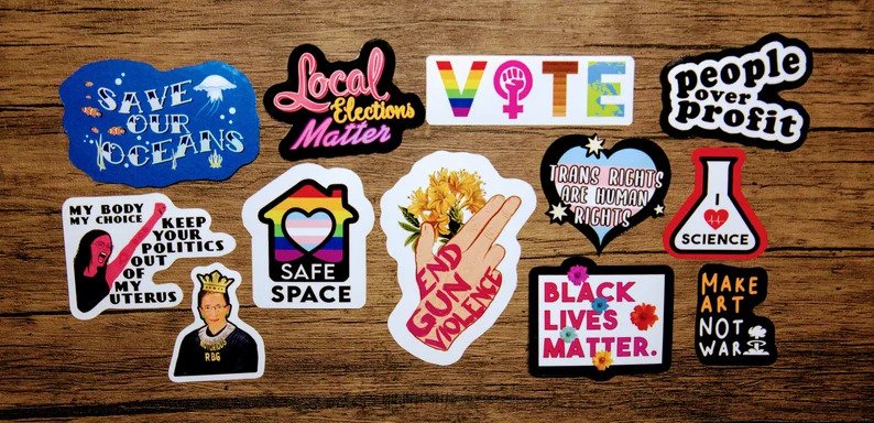stickers for progressive politics