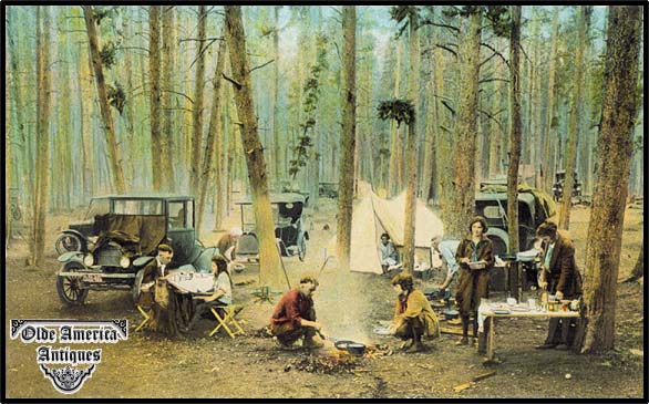 early automobile
                  camping