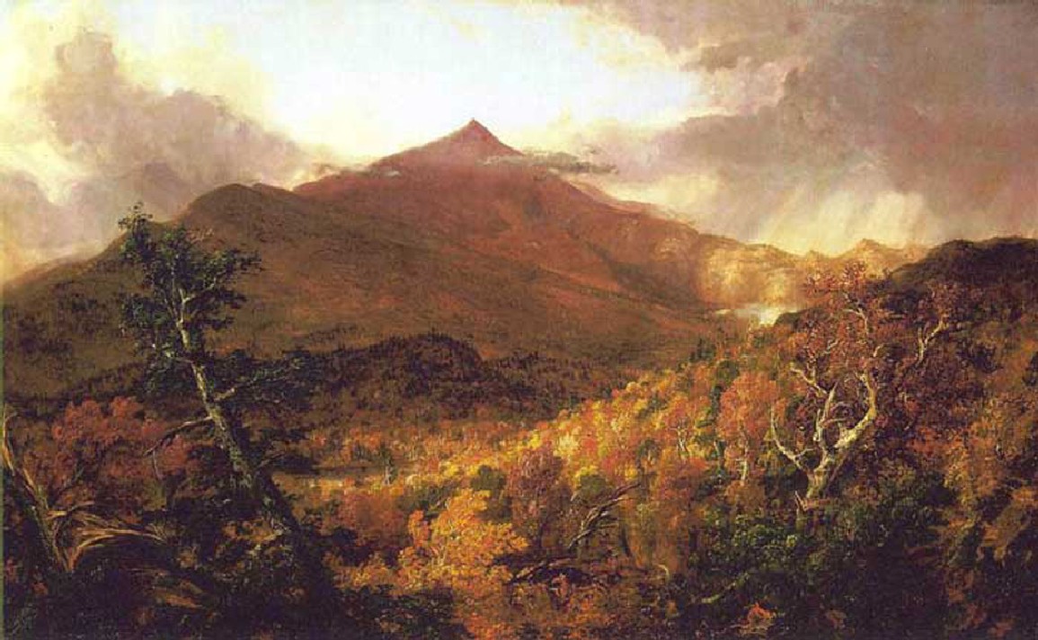 Schroon Mountain,
          Adirondacks, Thomas Cole, (1801-1848) United States, oil on
          canvas, Cleveland Museum of Art; Cleveland, Ohio, 1838.