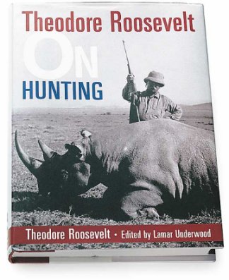 book cover with Roosevelt and a dead rhinocerous