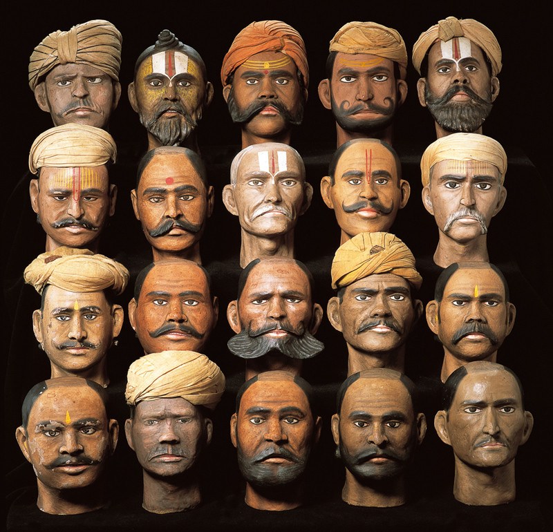 old models showing people
              of different castes