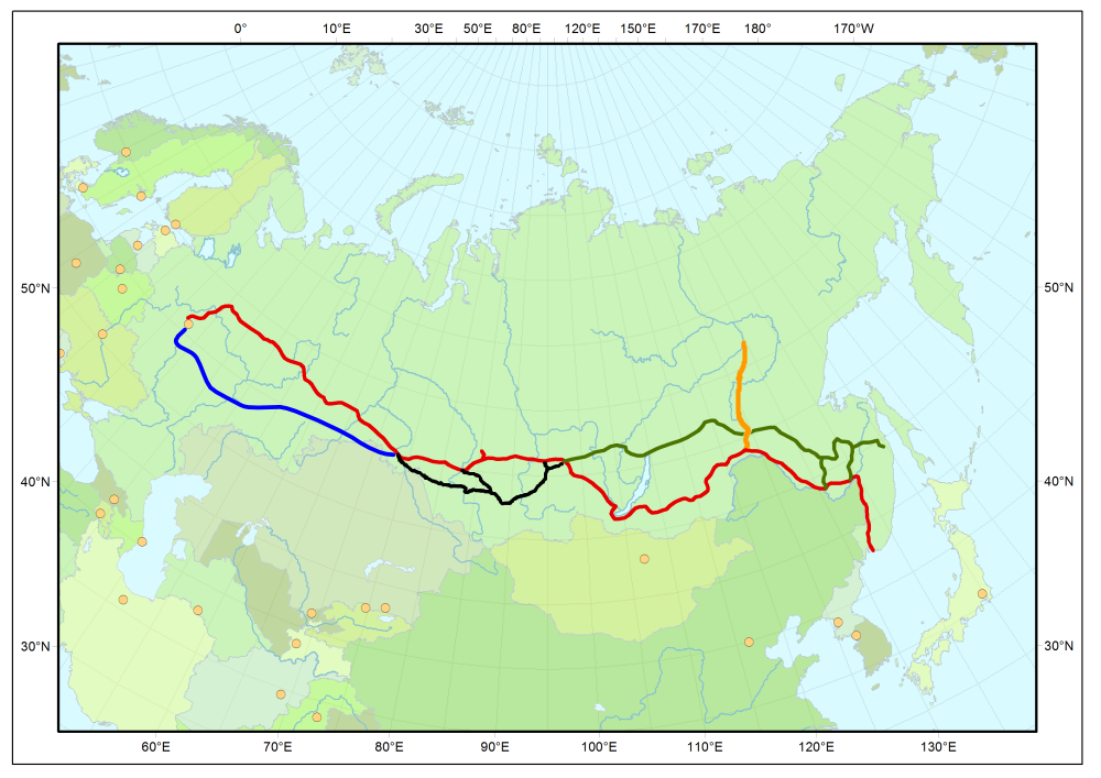 major railways of Russia