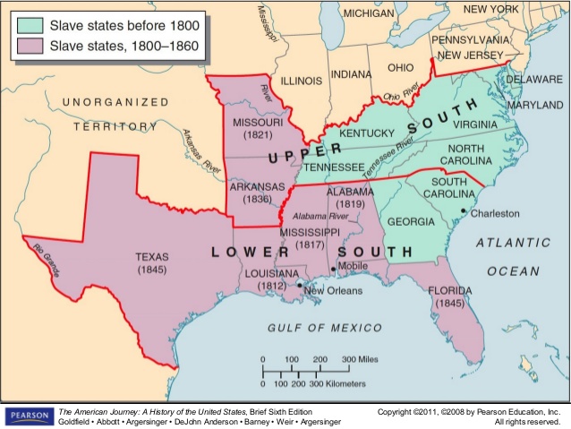 map of slavery