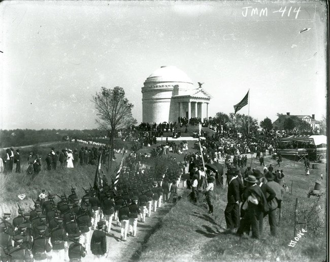 dedication of the Illinois
          monument in 1906