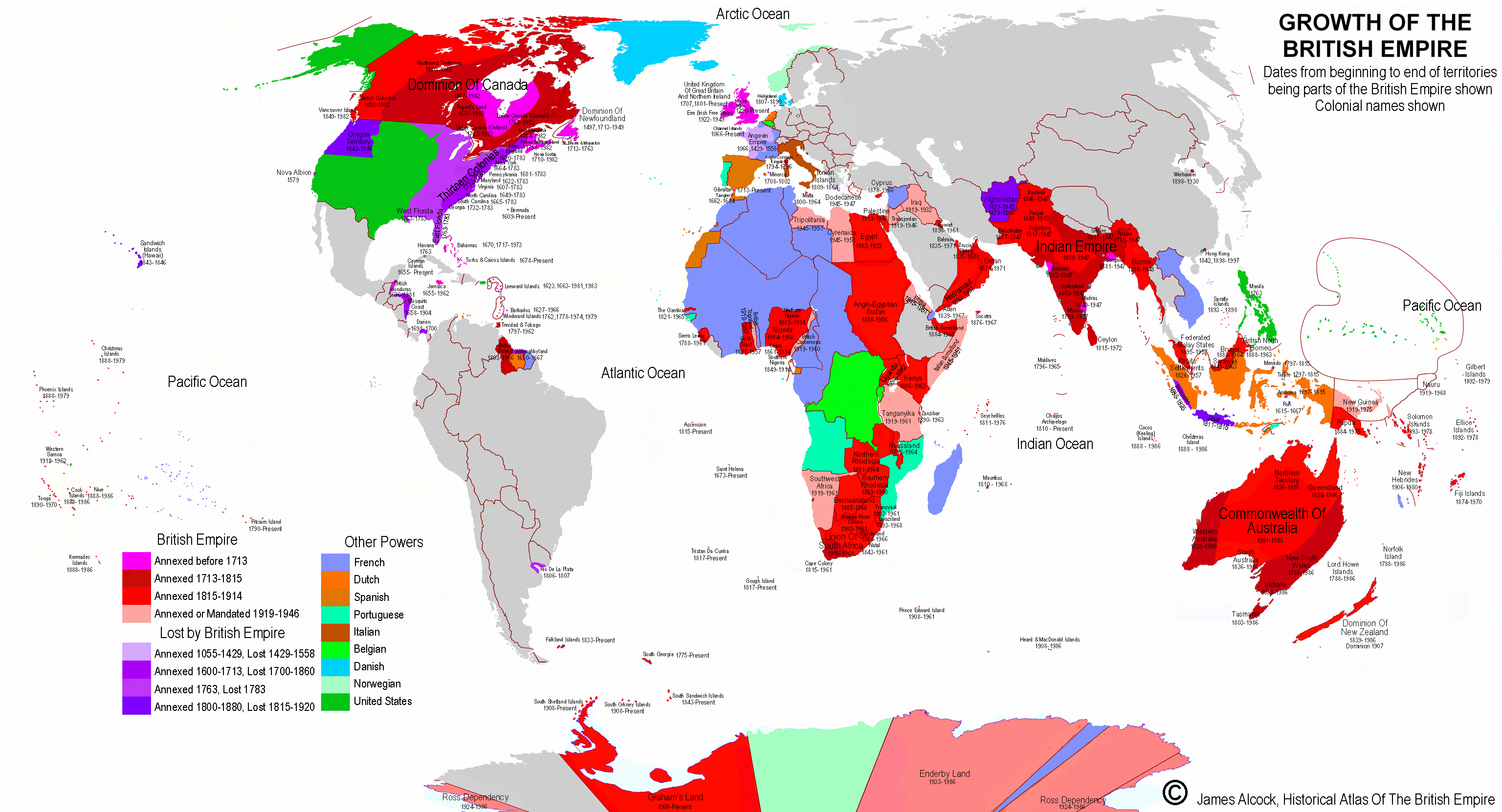 map of British empire