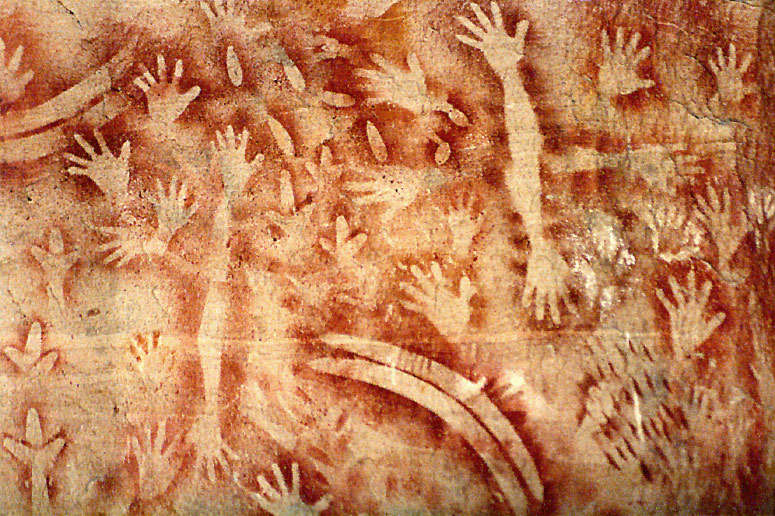 aboriginal art from Australia,
          dated 3500 years ago